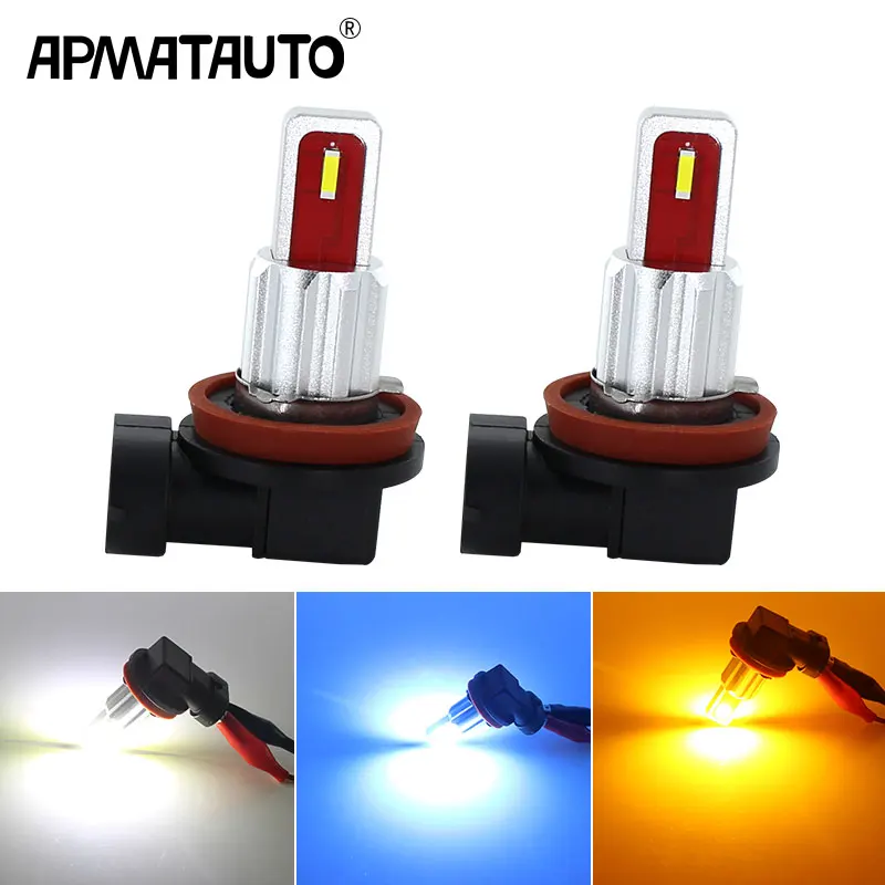2 шт. Led H8 H11 CANbus Автомобильная противотуманная фара Лампа Белый Желтый 2000lm для Toyota Prius Camry 2007- Corolla 2011