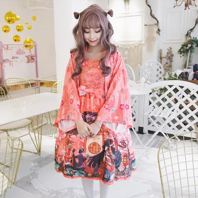 Платье JSK в готическом стиле платье горничной &quotЛолита&quot милое с бантом и