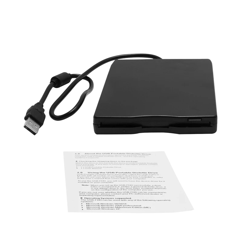 3 5 дюймов USB внешний дисковод гибких дисков Портативный 1 44 МБ FDD для ПК Windows