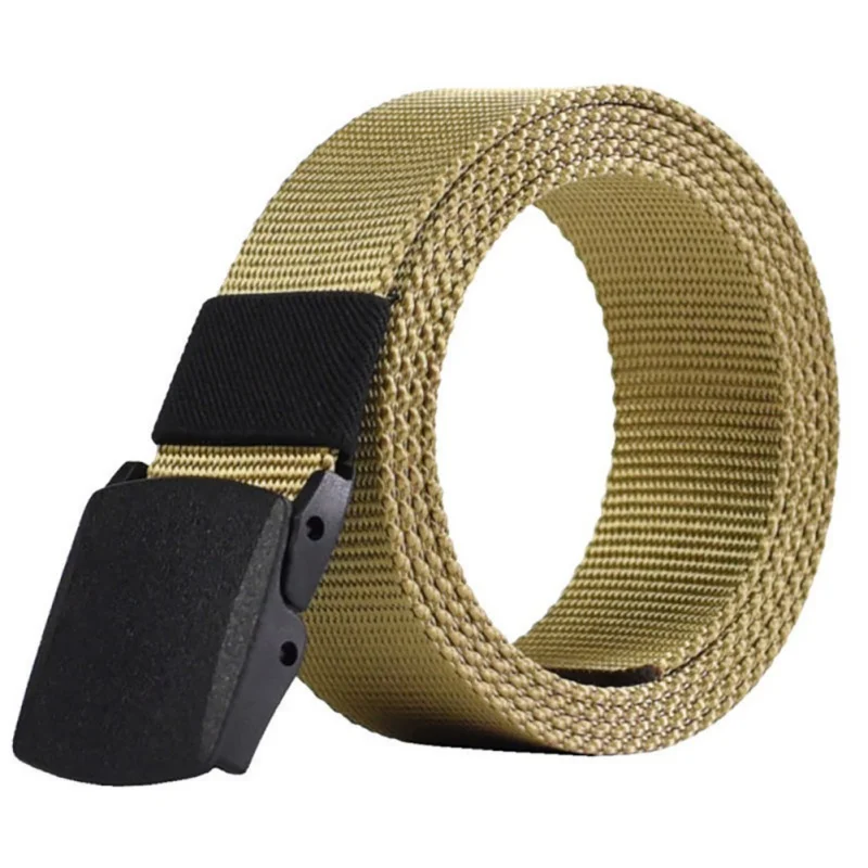 

Nylon Tactical Belt Army Belt Men Outdoor Training Belts Black High Quality Easy Unlock Military Buckle Belt