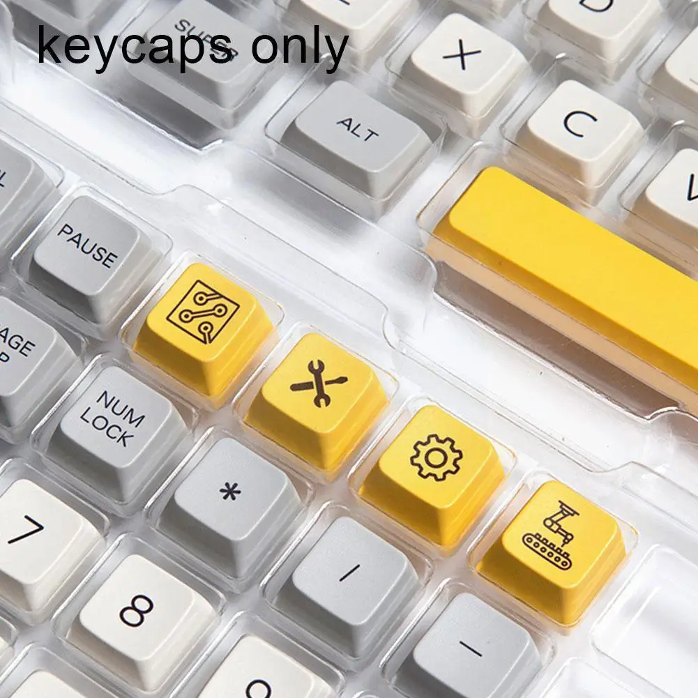 

127 Keys Mda Profile Dye Sublimation Pbt Keycaps Set For Mechanical Gaming Keyboard Gateron/otemu/kailh U7m0