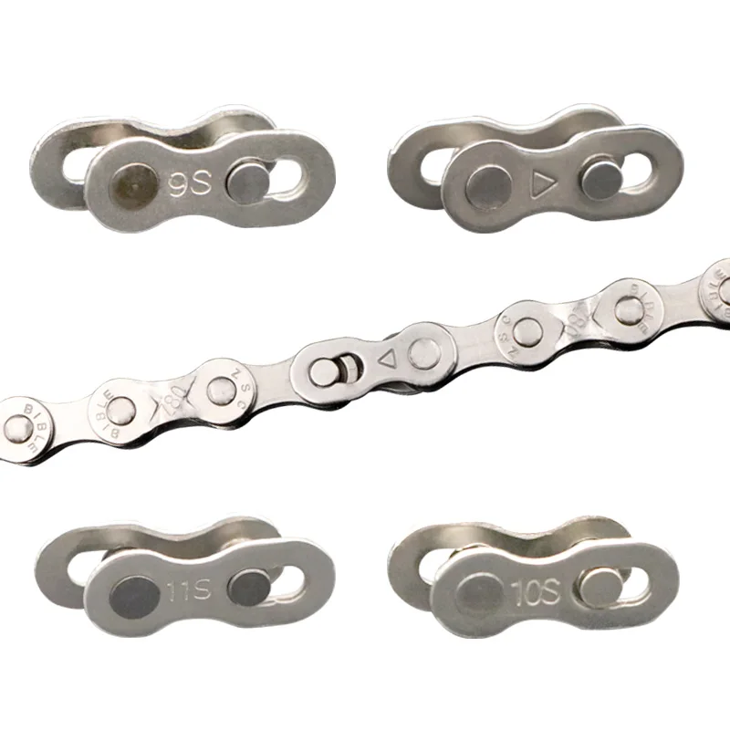 5 Pair Bicycle Chain Link Connector Joints Magic Buttons Cycling Speed Quick Master Links For Mountain Bike 6/7/8/9/10/11/12 S