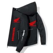 Honda Motorcyle Men's Jacket 2021 Autumn new Honda Red Wing Print Outdoor Running Waterproof Jacket Windbreaker Racing Clothing