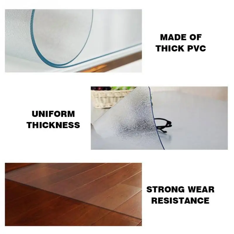 Для ковров спальных стульев коврик из ПВХ прозрачный не царапается для гостиной