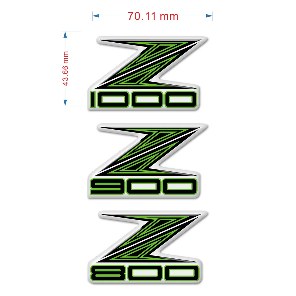 Наклейки для мотоцикла Z образной формы 3d эмблема бака Kawasaki Z125 Z250 Z300 Z400 Z650 Z750 Z800 Z900