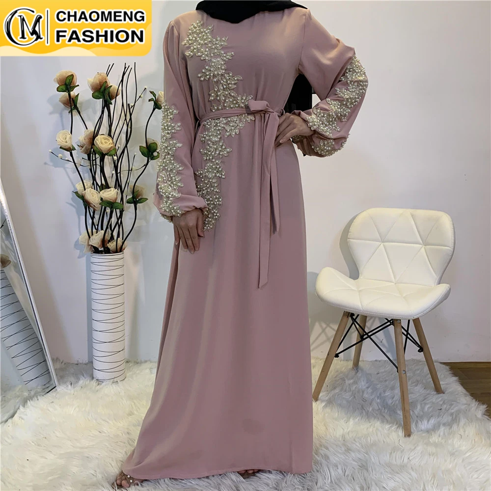 Eid Mubarak Abaya Дубай Турция мусульманская мода Женский хиджаб платье одежда кафтан
