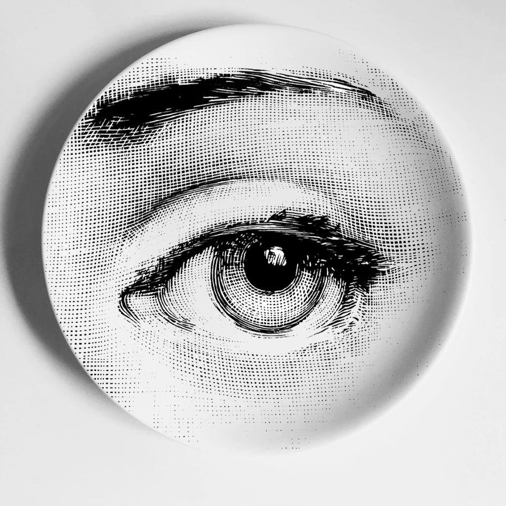 Европейский Миланский стиль Великолепные Редкие тарелки с изображением Пьеро