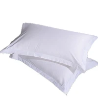 1pcs five star hotel pillow case 60x90cm 40s 60s 80s high end tribute silk satin soild color cotton home hotel pillow case
