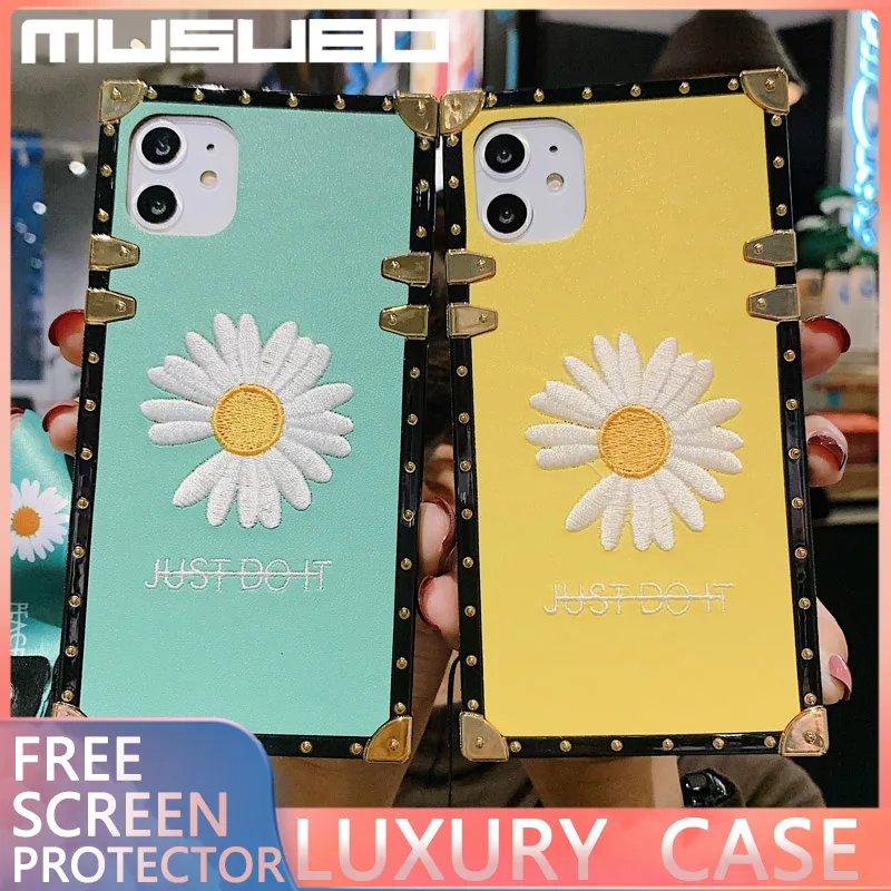 MUSUBO новый роскошный чехол для телефона с вышивкой iphone 11 Pro XS MAX 6 7 8 PLUS SE2 маленькие