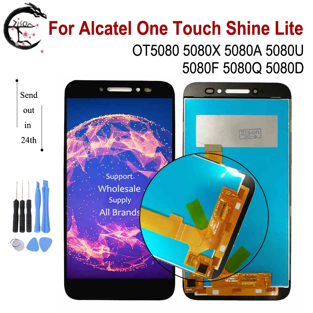 ЖК-дисплей для Alcatel One Touch Shine Lite OT5080 5080X 5080A 5080U 5080F 5080Q 5080D 5080 сенсорный экран с
