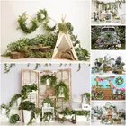 Mocsicka весенний сафари торт разбить Фотофон палатка зеленые листья Декор Детский день рождения фон для фотосъемки Фотостудия