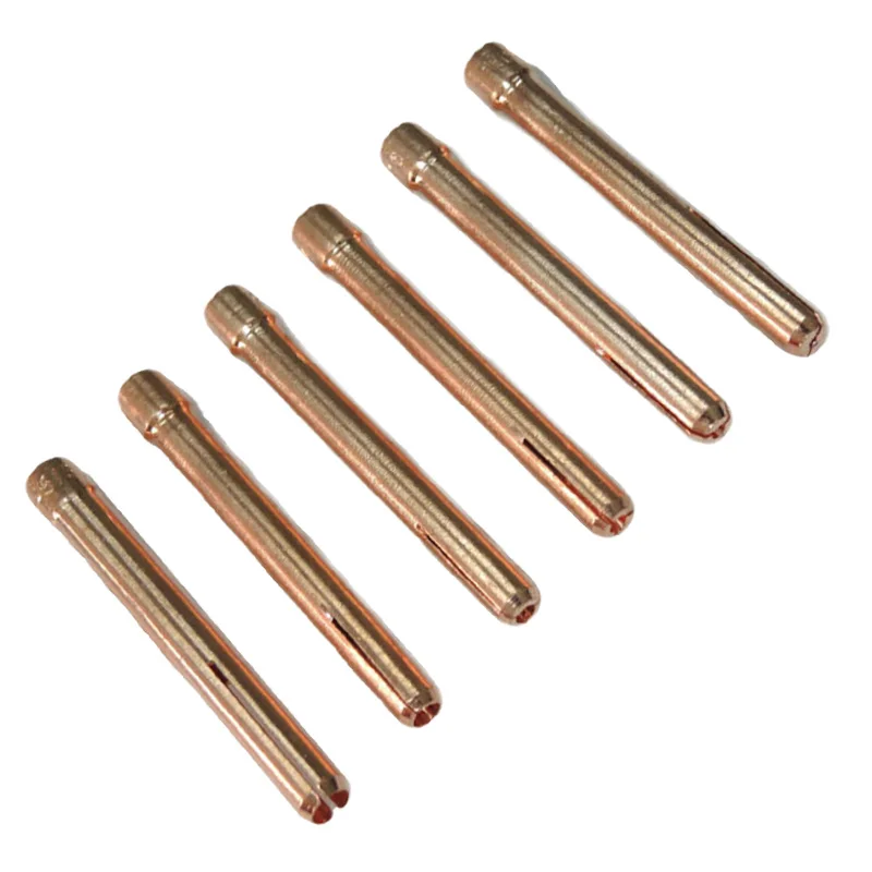 6 шт цанги горелка для сварки вольфрамовым электродом WP-17 WP-18 WP-26 Jasic ndt Chiry