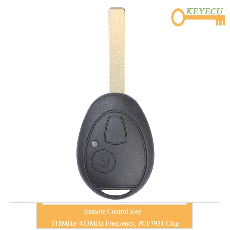 Пульт дистанционного управления KEYECU для автомобиля BMW Mini Copper Land Rover 75 MG ZT 2002 2005 Fob 2