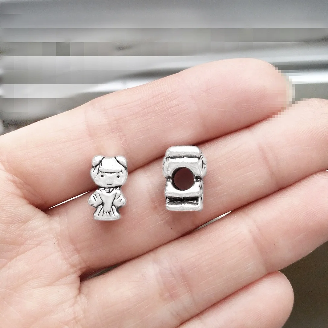 

Браслеты бусины свободное пространство diy аксессуары для ювелирных изделий 13 мм девушка китайский древний дамы большое отверстие посеребр...