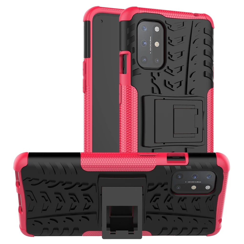 

Phone Case For Oneplus Nord 7 7T 9 6 6T N100 8 8T N10 Pro Fashion Rugged Armor Shockproof Colors Kickstand Protection TPU Cover