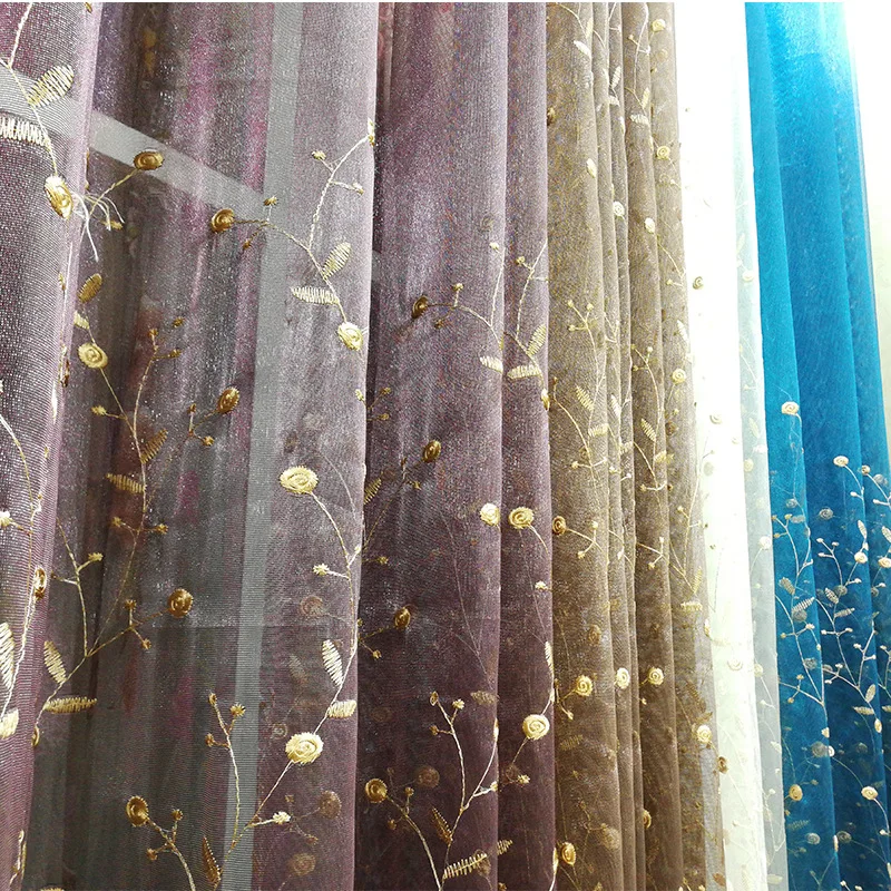 Роскошный домашний декор гостиная тюль оконные шторы Офис детская спальня