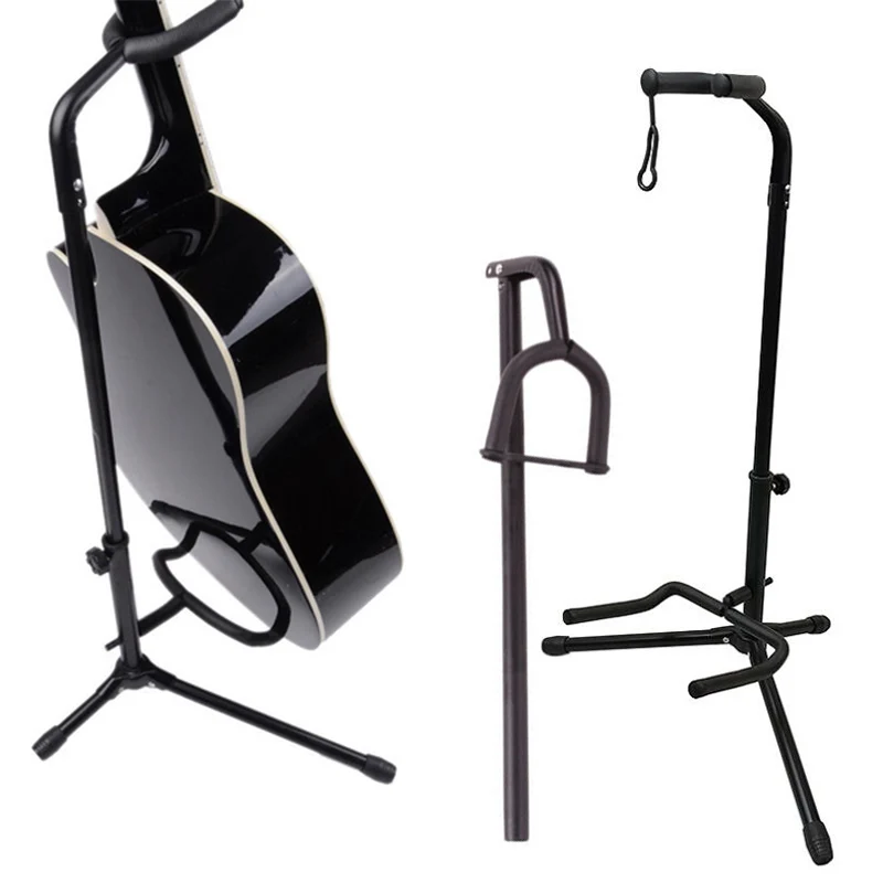 

Wear Resistant Guitar Floor Stand Holder Musical Instruments Display Bracket