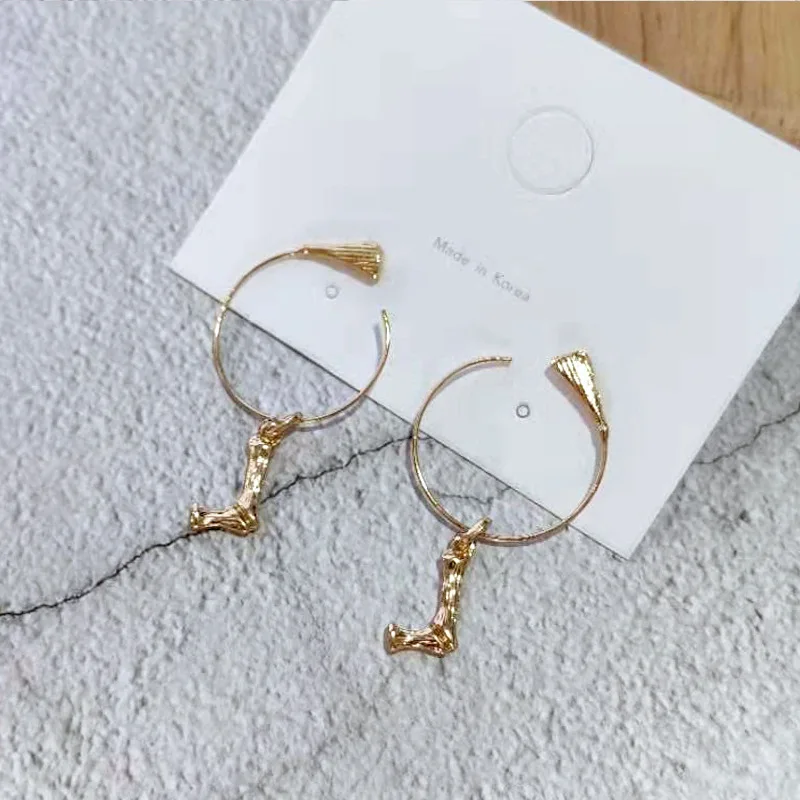 Женские серьги-кольца с надписью золотистые висячие серьги модные ювелирные