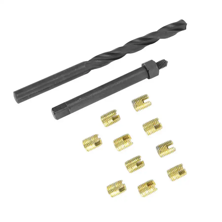 12 шт. Набор для ремонта резьбы Самонарезающий инструмент вставки M4x0 7