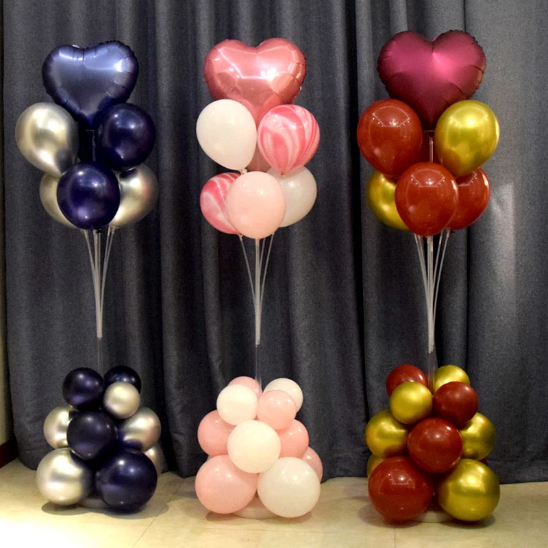 

Balloon Holder Light Column Confetti Balloon Stand Plastic Balloon Stick Kids Happy Birthday Party Decoration Wedding Balloons