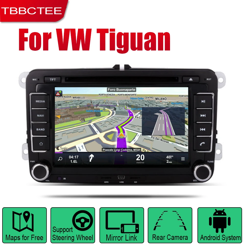 

For Volkswagen VW Tiguan 2007 2008 2009 2010 2011 2012 2013 2014 Car Multimedia Player GPS Navigation Radio Stereo Android DVD