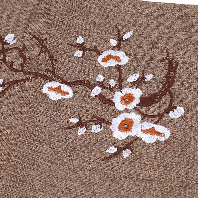 Новинка скатерть с цветочной вышивкой льняные скатерти для чайного стола