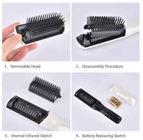 Инфракрасная Массажная Расческа Щетка для волос оборудование роста уход за