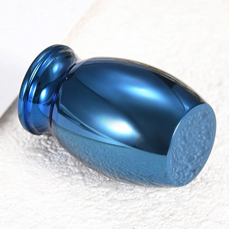 Синяя прах питомца на память Любовь Сердце крылья Ангела памятная урна мини