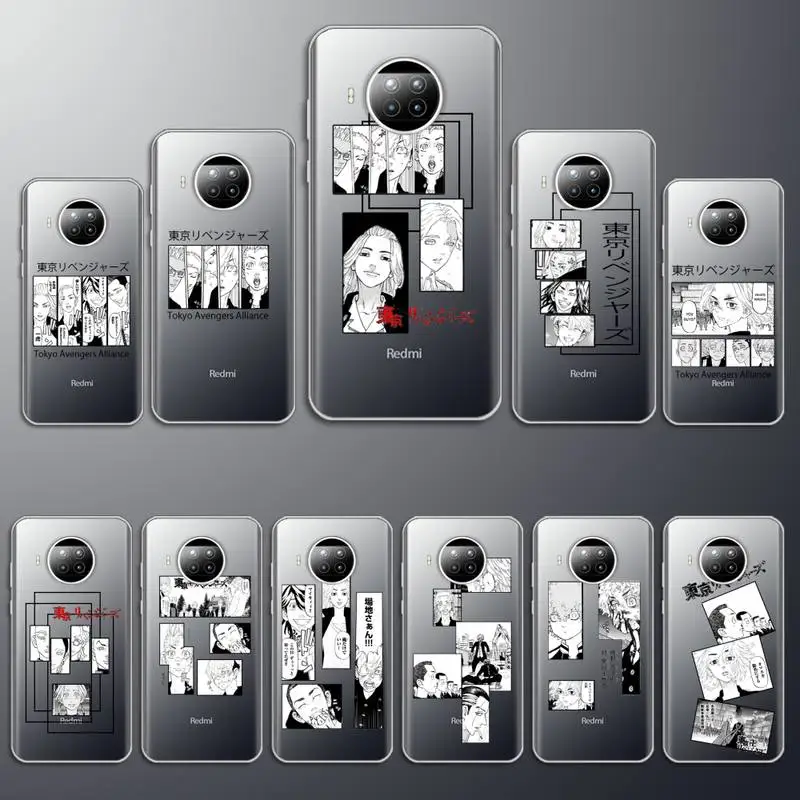 

Tokyo Avengers revengers anime Phone Case Transparent for Xiaomi mi Redmi note 10 t 8 9 pro lite 11 Samsung S 8 9 10 20