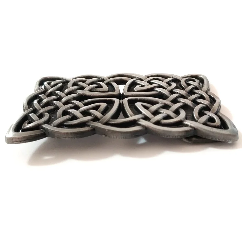 Классическая мужская металлическая пряжка с узлом в западном стиле модные