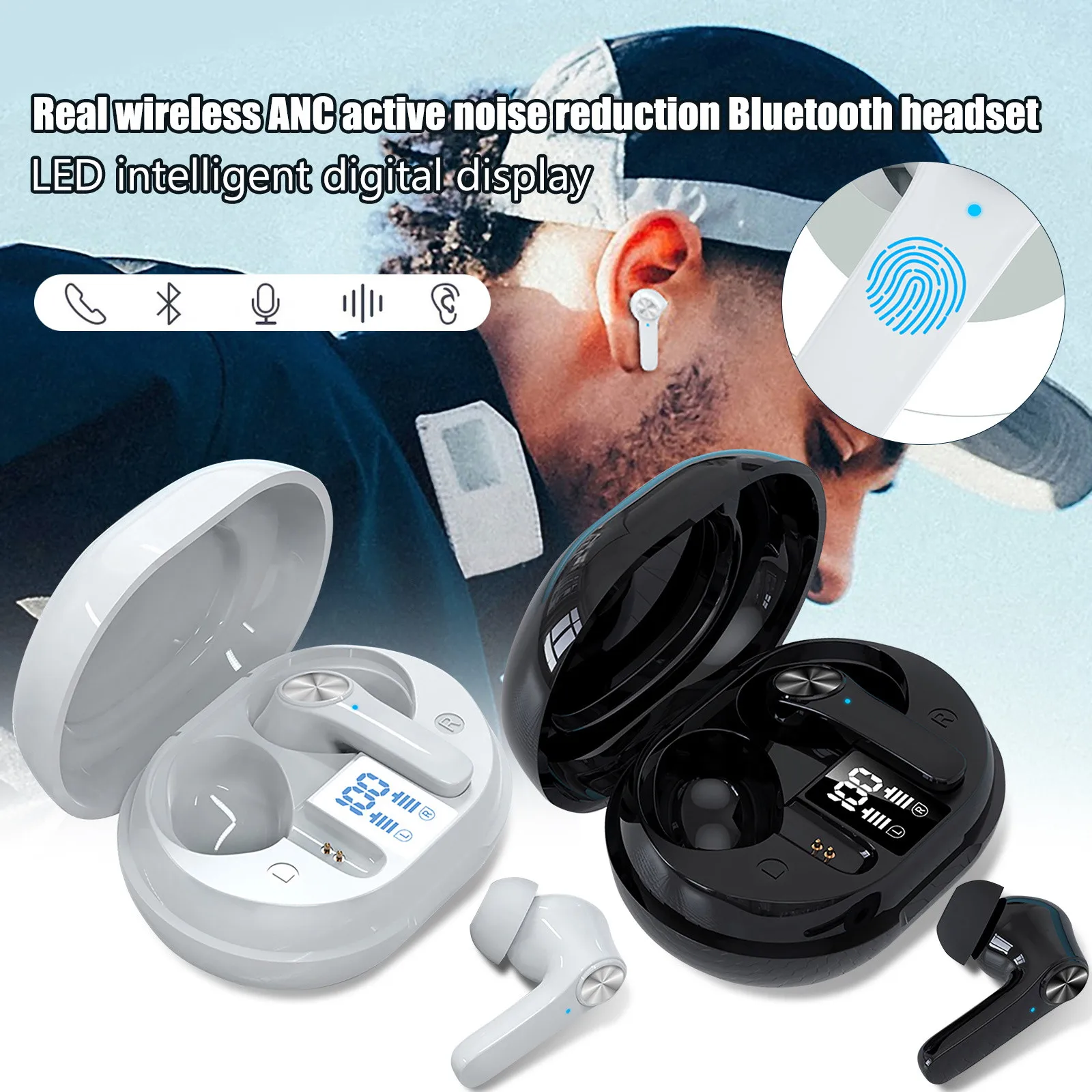 D01 гарнитура с микрофоном беспроводные наушники Bluetooth спортивные