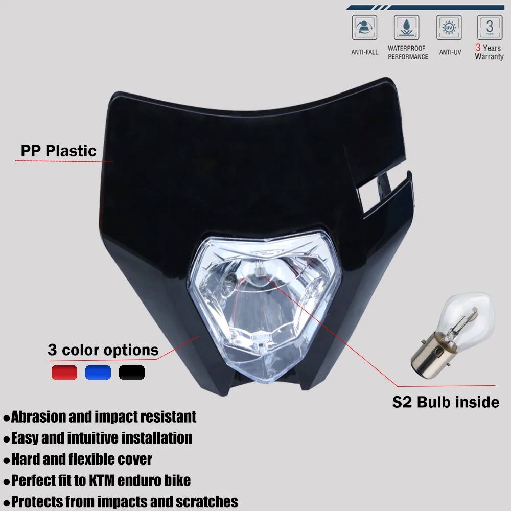 Налобный фонарь для мотоцикла типа H4 налобный с супермотором 2017 18 KTM фара