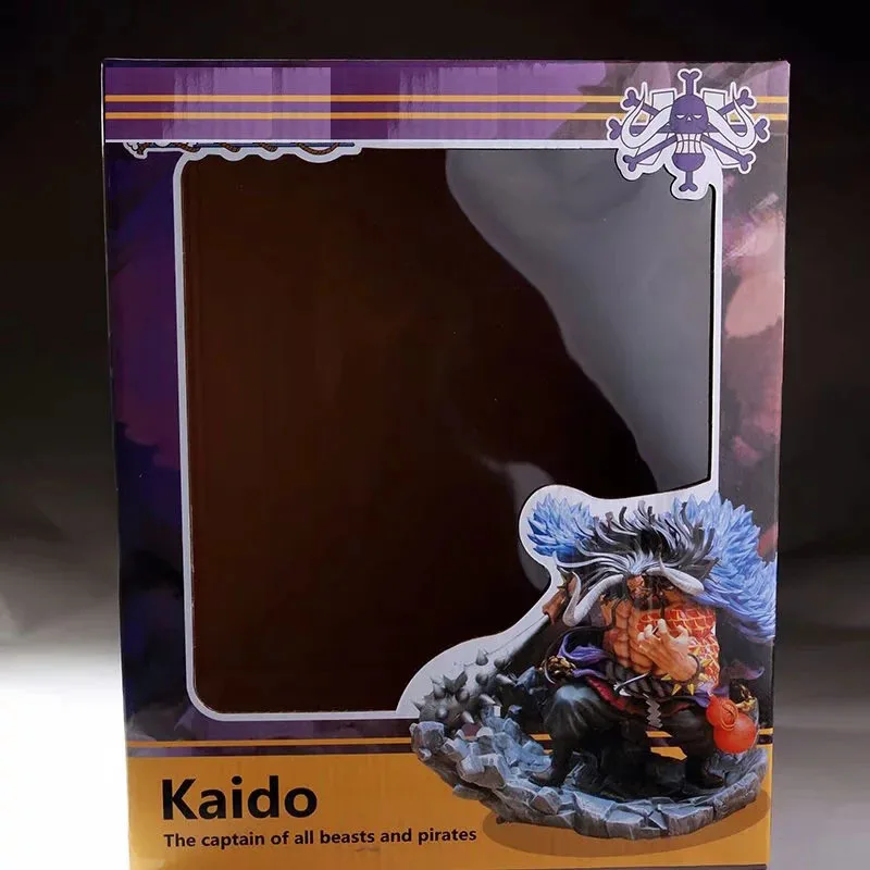 

Anime one piece kaido four emperors fighting battle pvc action figure model doll 19cm Toy