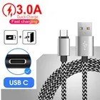 Кабель для быстрой зарядки и передачи данных, USB 3,0, для Samsung Galaxy A21s, A11, A51, A20, A02s, A12, S20, S21, Note 8, 9, мобильный телефон