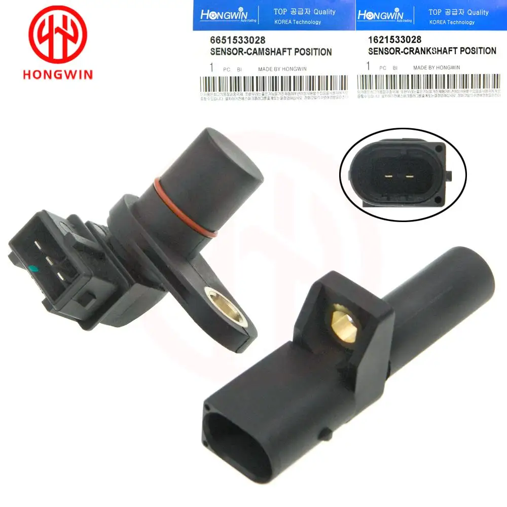 

1621533028,6651533028 2pcs For Ssangyong Rexton Actyon Sports Kyron New Camshaft&Crankshaft Position Sensor