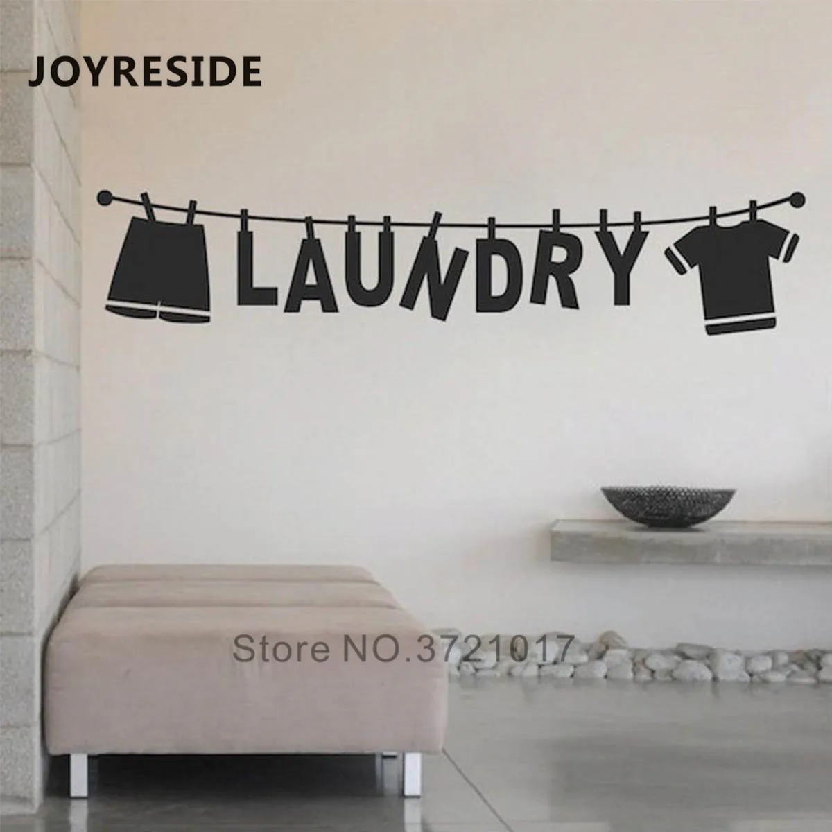 JOYRESIDE Наклейки на стены для прачечной Виниловая Наклейка Настенная Слова дома