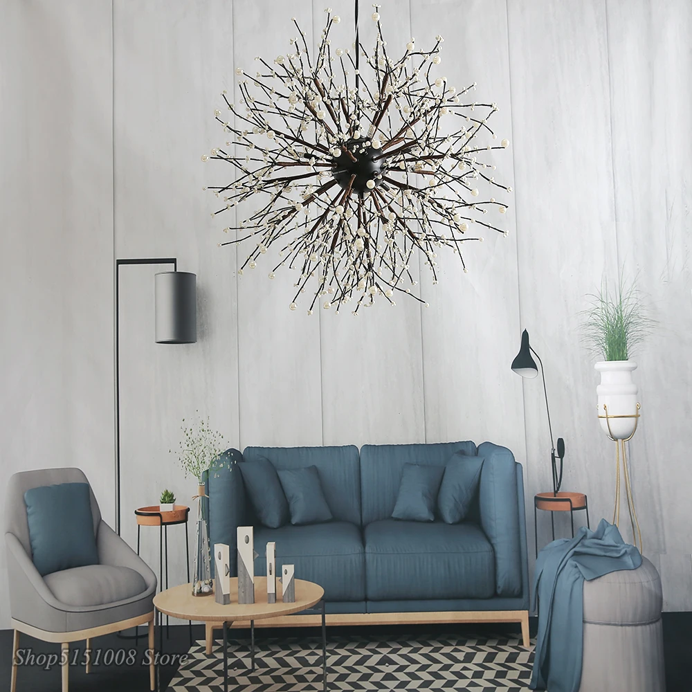 Современные подвесные светильники с одуванчиком винтажные лофт светодиодные