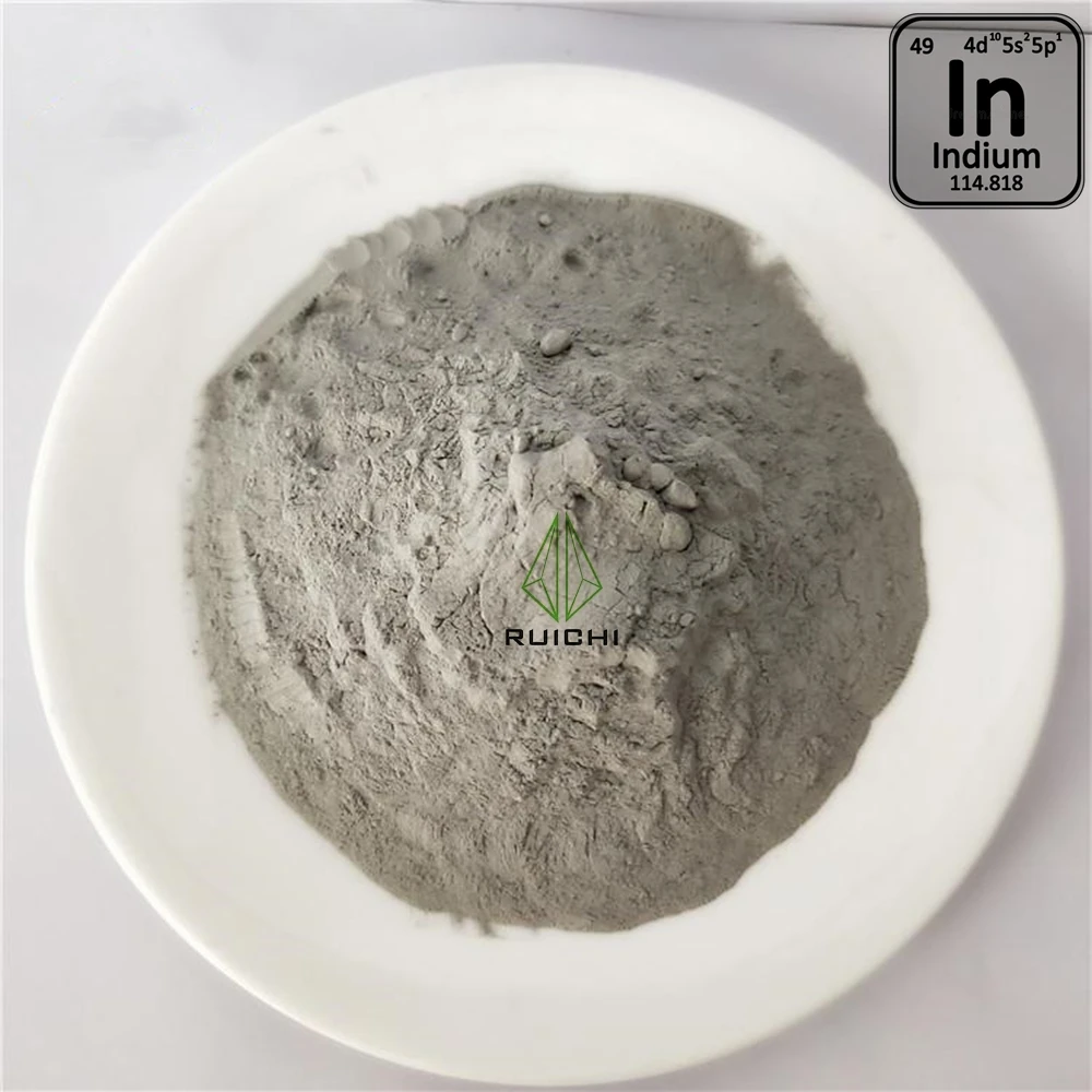 Indium Metal Powder 1000g 99.99% Purity, 1kg Element 49