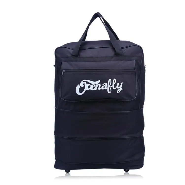 

Moving House Big Bag Air Consignment Baggage Large-capacity Study Abroad Suitcase Wheel Folding Baggage Men's Travel Bag Oxford
