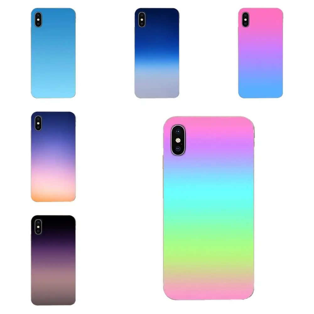 Градиентные меняющие цвета Чехлы для Xiao mi 3 4 4C 4i 5 5S 5X6 6X8 SE Pro Lite A1 Max x 2 Note