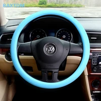 hot silicone car steering wheel cover for hyundai ix35 ix45 sonata verna solaris elantra tucson mistra ix25 i30