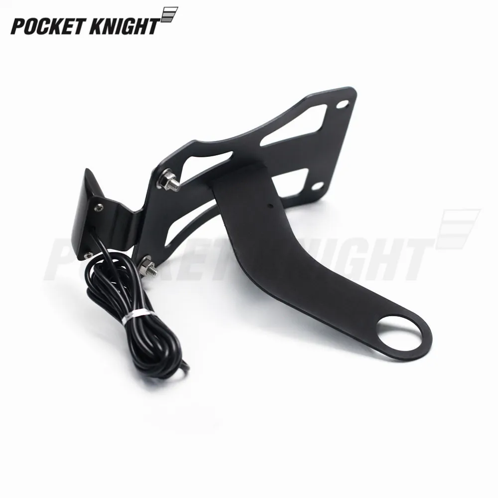 For SUZUKI HAYABUSA GSXR 600/750/1000 GSXS1000/F GSF1250 Registration License Plate Holder Curved Vertical Side Mount Bracket | Автомобили