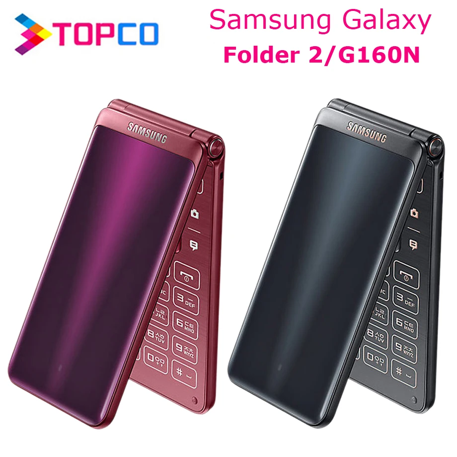 Samsung Galaxy Folder 2 G160N смартфон с 5 дюймовым дисплеем четырёхъядерным процессором ОЗУ