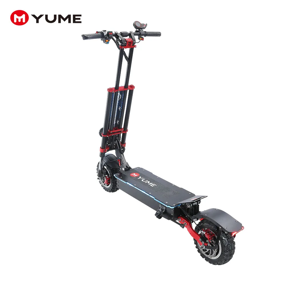 Электрический складной скутер Yume Y11 Plus 5600 Вт 11 дюймов 60 в литиевая батарея большой