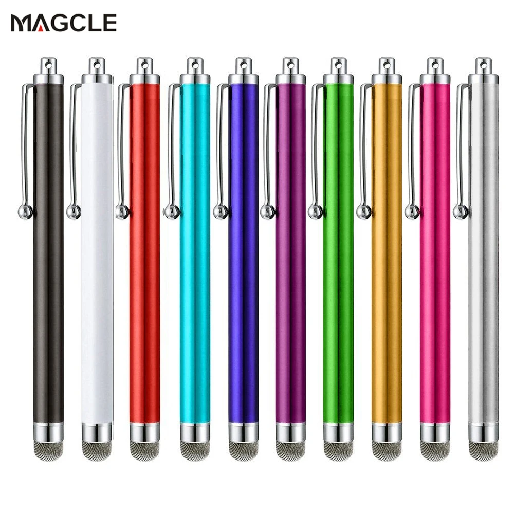 10Pcs/Set Universal Mesh Fiber Metal Touch Pen Stylus for Capacitive Touch Screen Cтилус for Iphone iPad Xiaomi Samsung Tablet