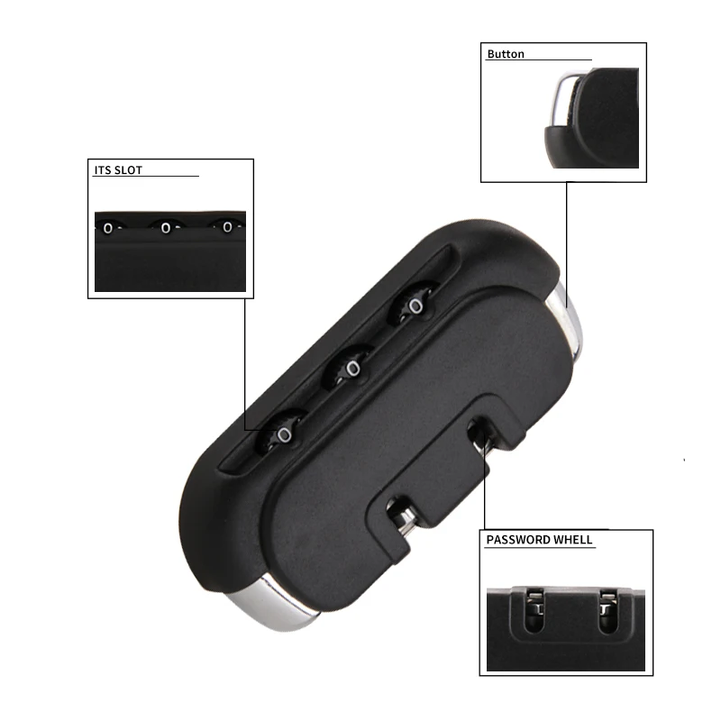 

Luggage combination lock accessories trolley case fixed combination lock luggage security lock suitcase anti-theft lock