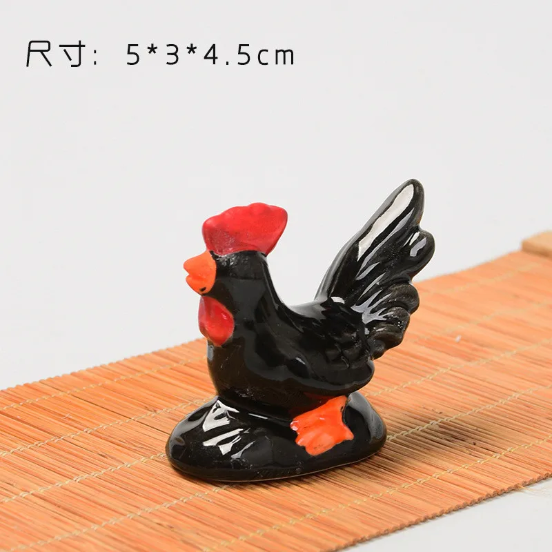 

Lovely ceramic Rooster chopsticks rack household accessories Y12