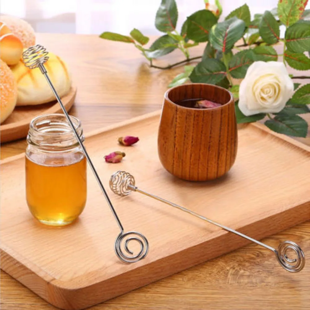 Длинная ручка Мёд Медведица ложки Кухня аксессуары спирали линейка инструменты
