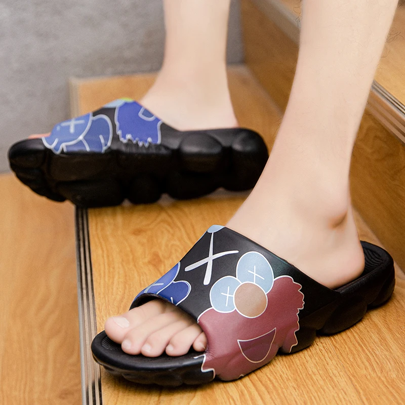 

2021 Hot Sale Indoor Slippers Men Comfortable Soft House Slippers Man Superstar Room Shoes Mens Light Weight Eva Slippers Man