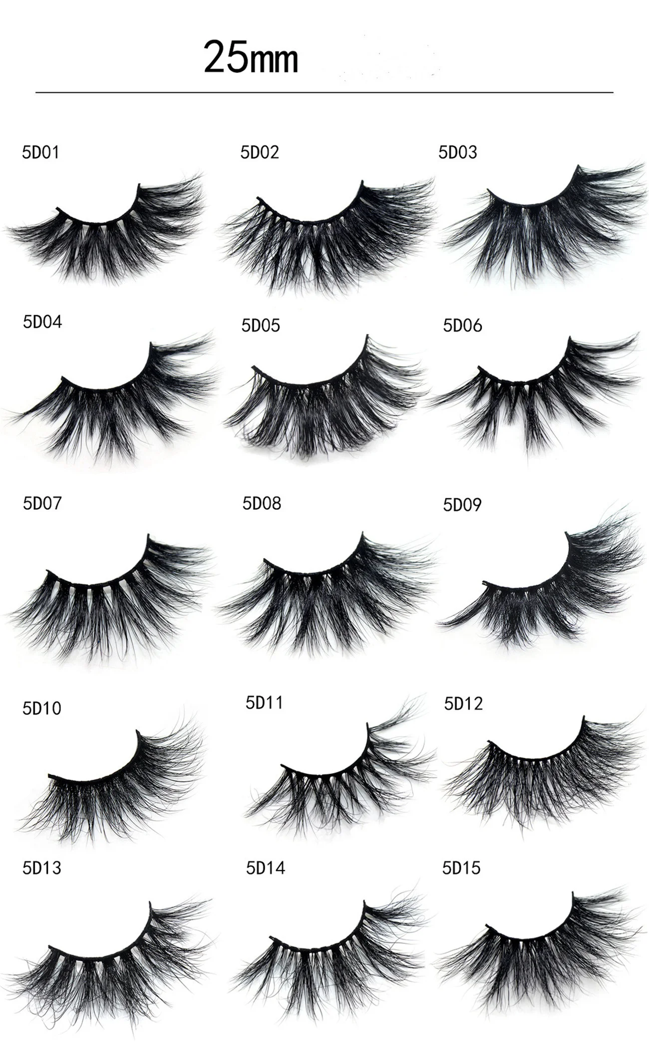 

Hot Sell Wholesale Cruelty-Free 25mm Real Mink Eyelashes Natural Long 25mm Mink Fur Eyelashes